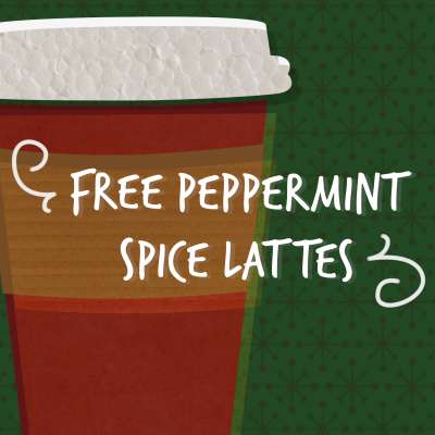 Free Peppermint Spice Lattes