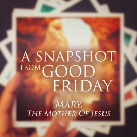 A Snapshot from Good Friday - Mary