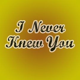 I Never Knew You