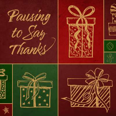 Pausing to Say Thanks